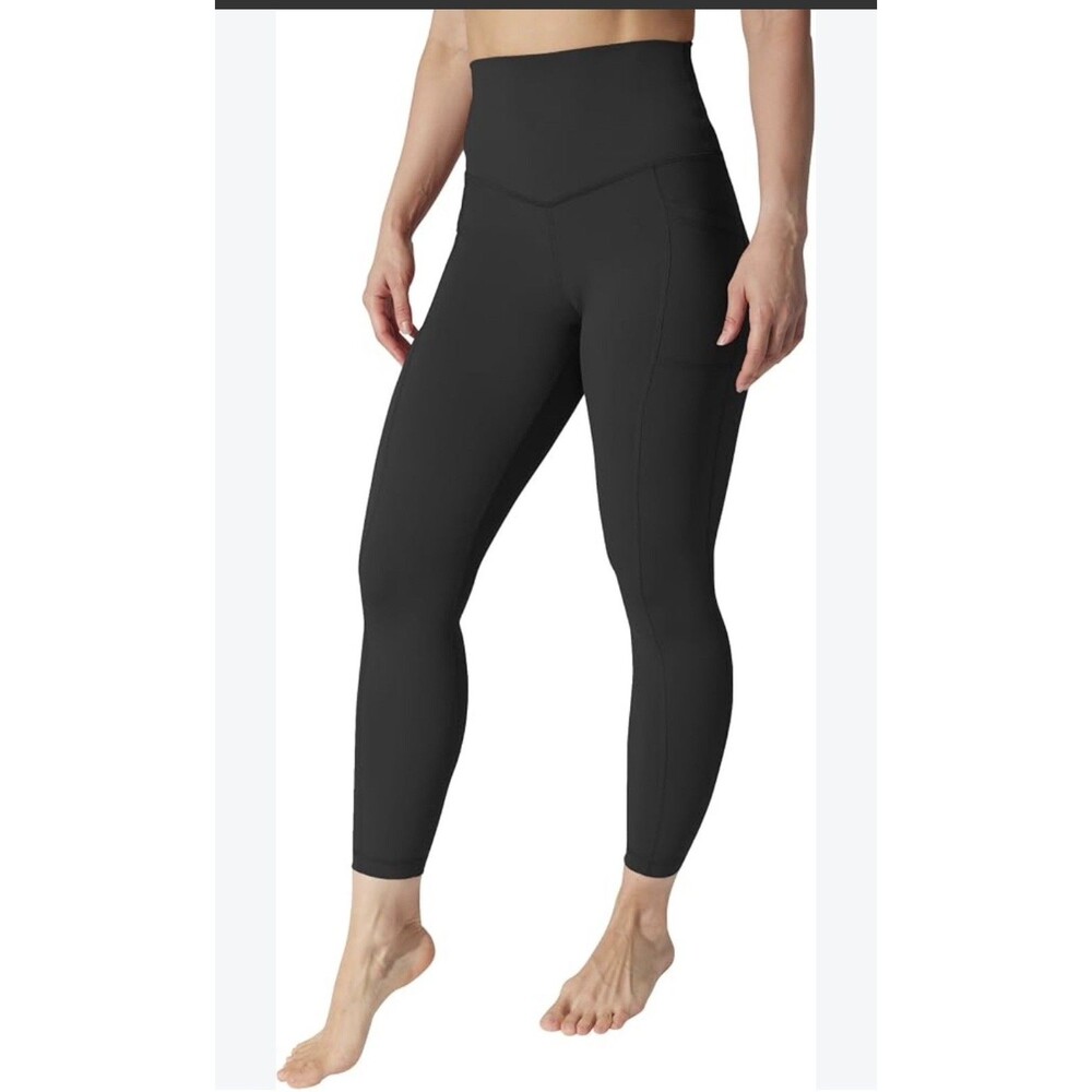 90 degree by reflex black yoga leggings medium
